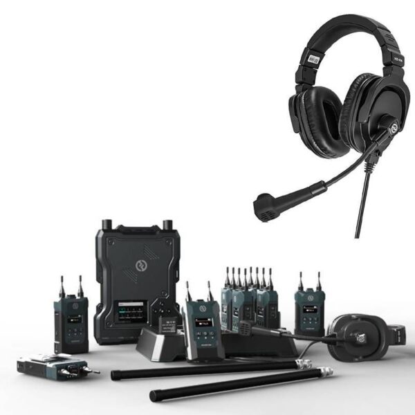 Hollyland Solidcom M1-8B Full Duplex Wireless Intercom System with 8 Belt Packs